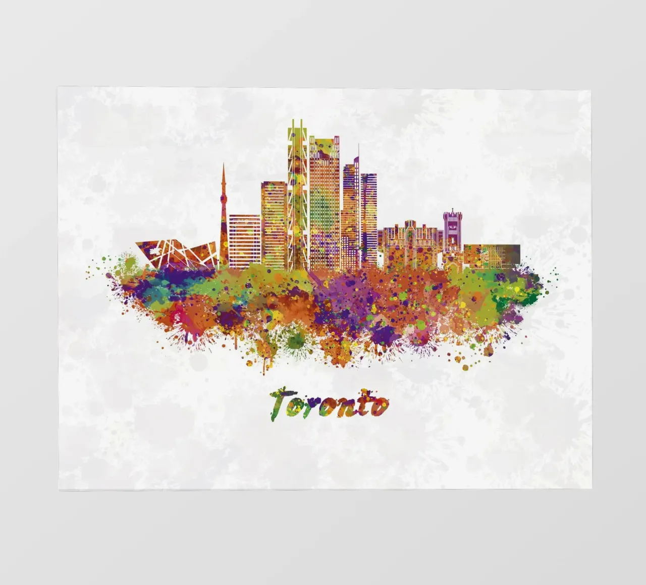 Lo skyline di Toronto in acquerello telo in pvc da ARTVI-SHOP