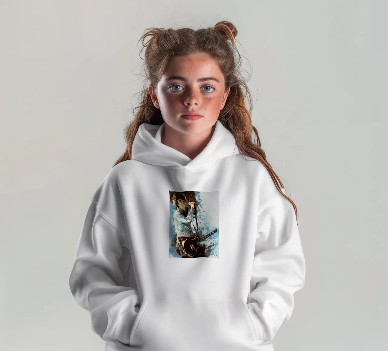 Smudge Billie Joe Armstrong kids hoodie by Gunawan Rb