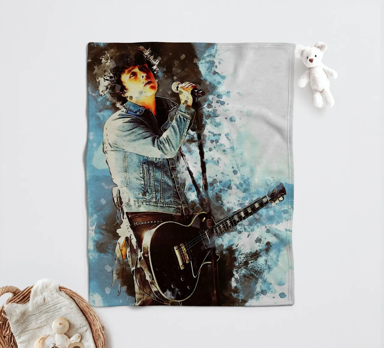 Sbaffo Billie Joe Armstrong coperta in pile da Gunawan Rb