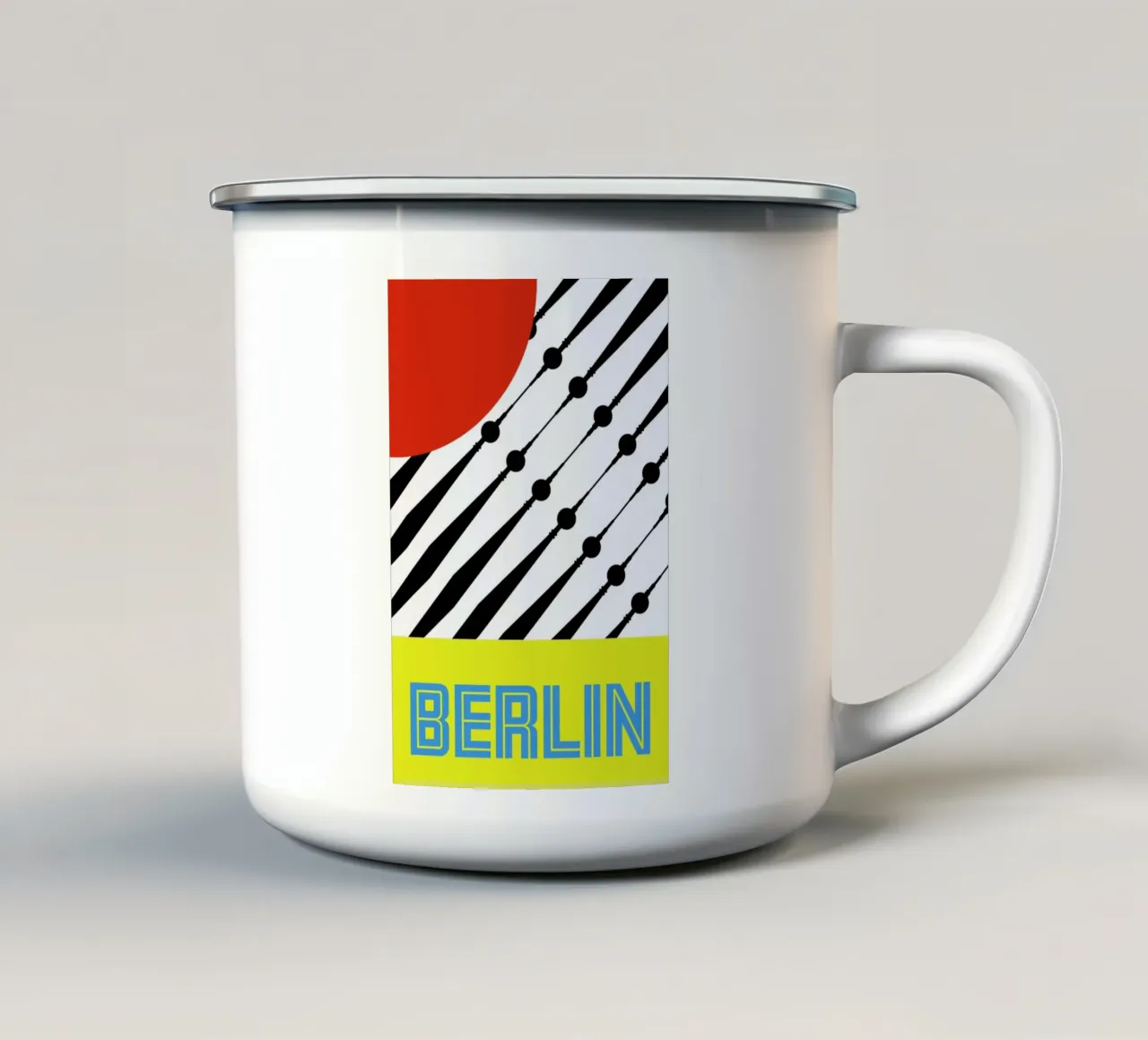 Berlin Love Part I taza de esmalte de Sandra Siewert