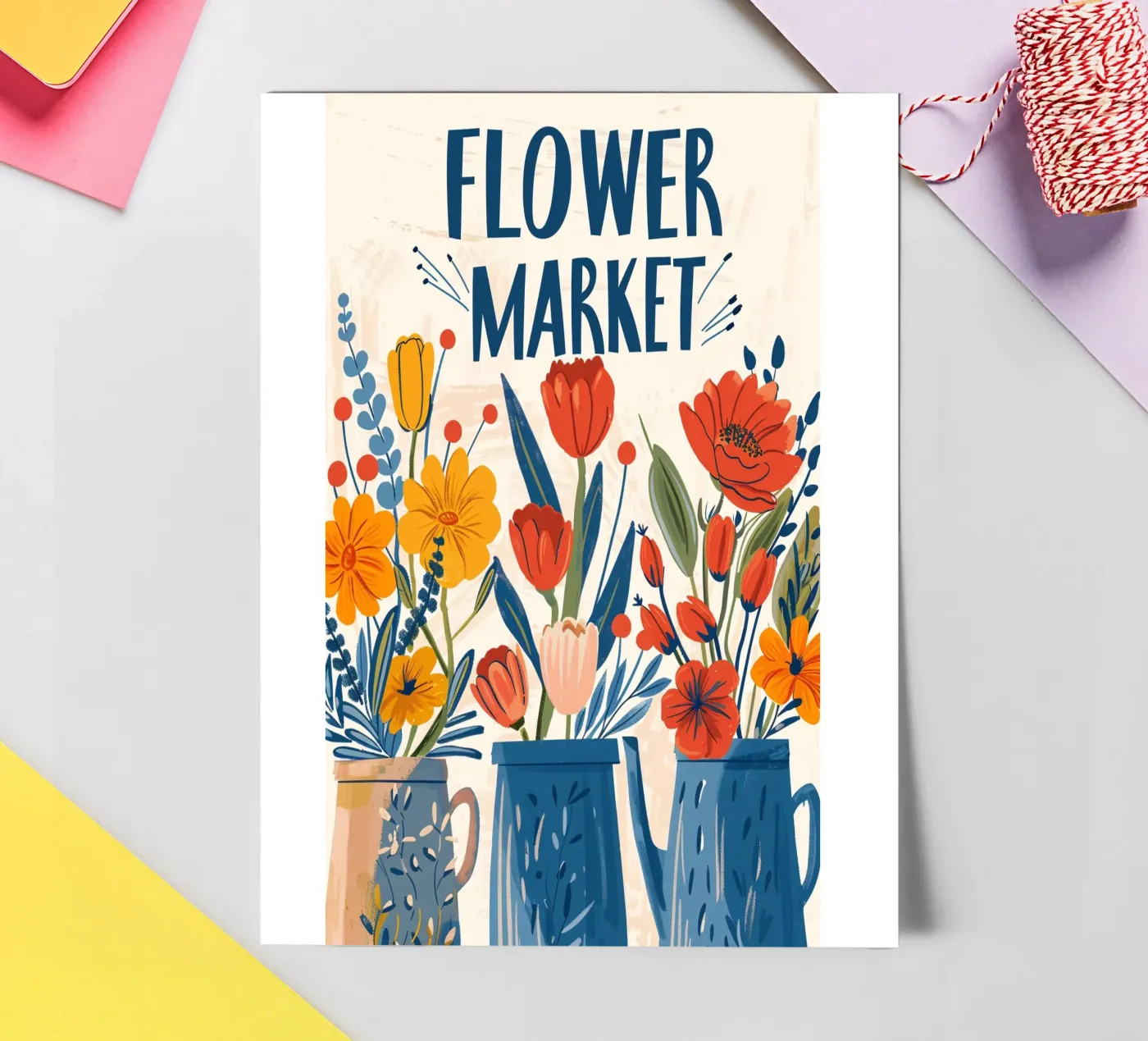 Flower Market Stickerbogen von đ NOBELART