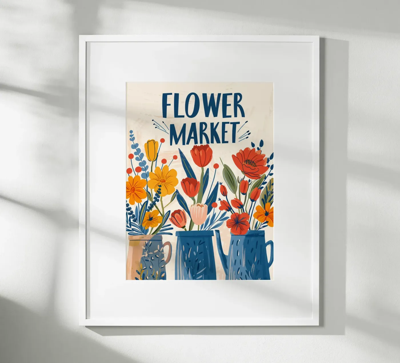 Blumenmarkt Poster von 🎁 NOBELART