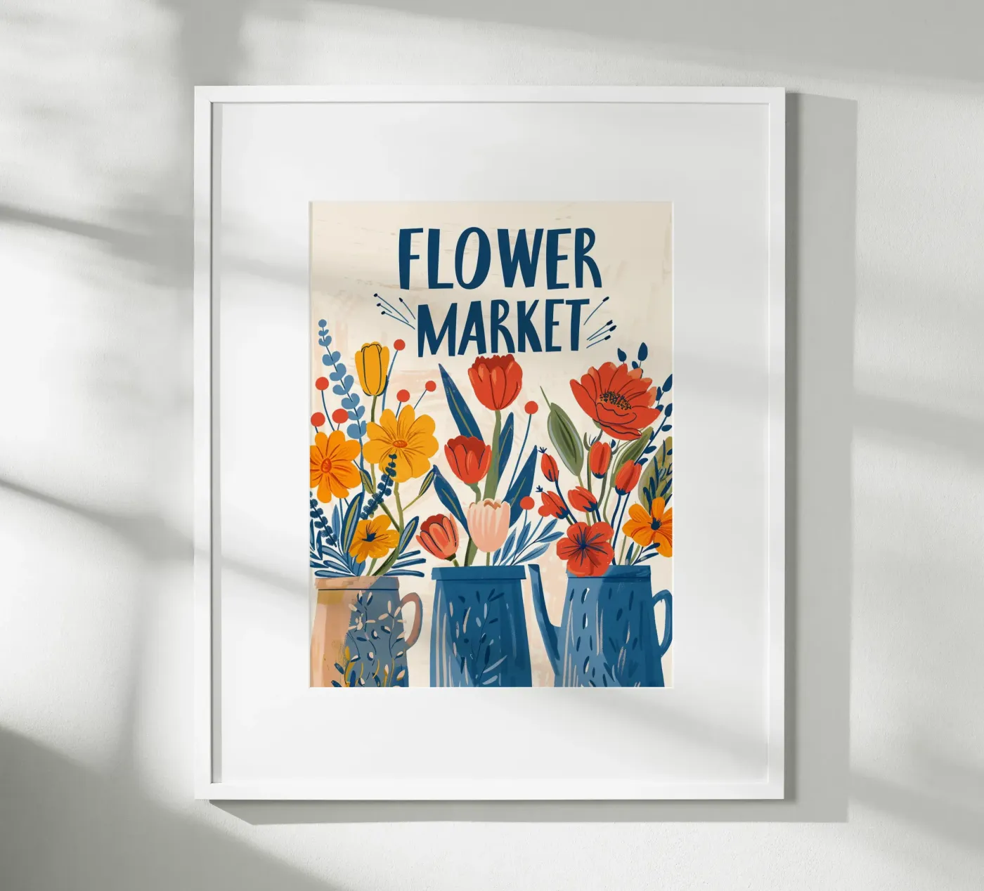 Blumenmarkt Poster von 🎁 NOBELART