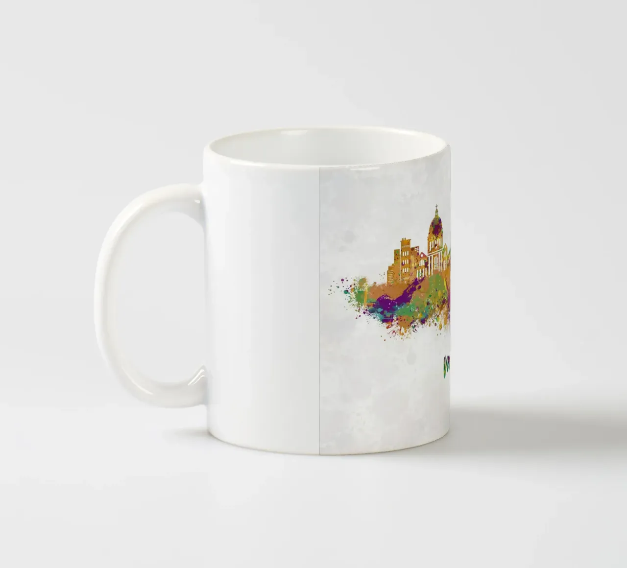 Lo skyline di Venezia in acquerello tazza in ceramica da ARTVI-SHOP