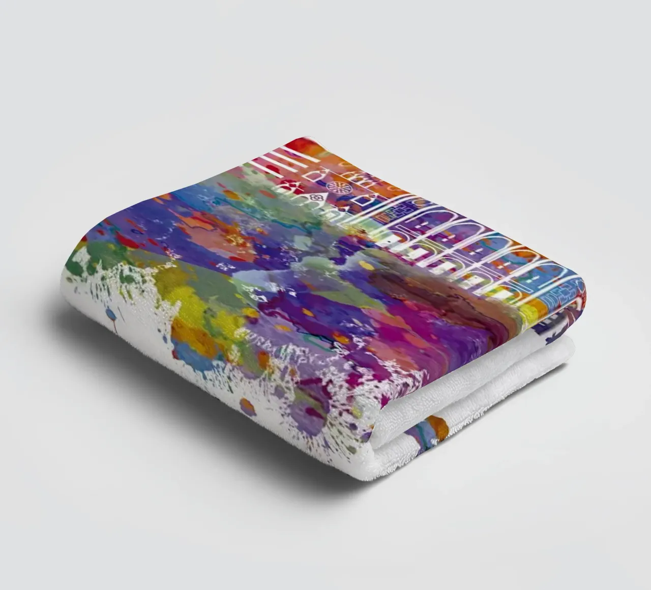 Lo skyline di Vienna in acquerello asciugamano da bagno da 🎁 ARTVI-SHOP