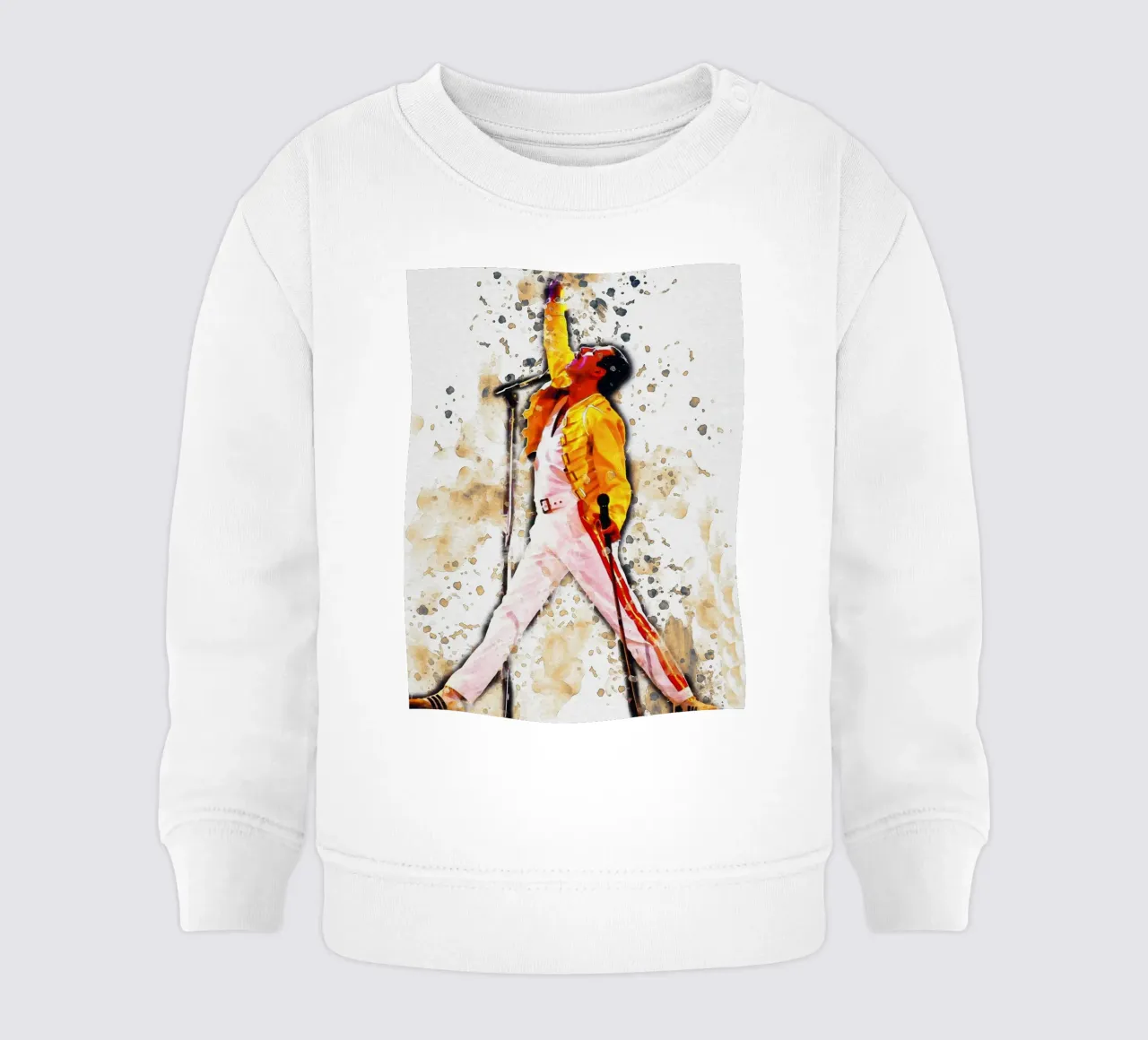 Mancha de la leyenda de Freddie Mercury sudadera de bebé de Gunawan Rb