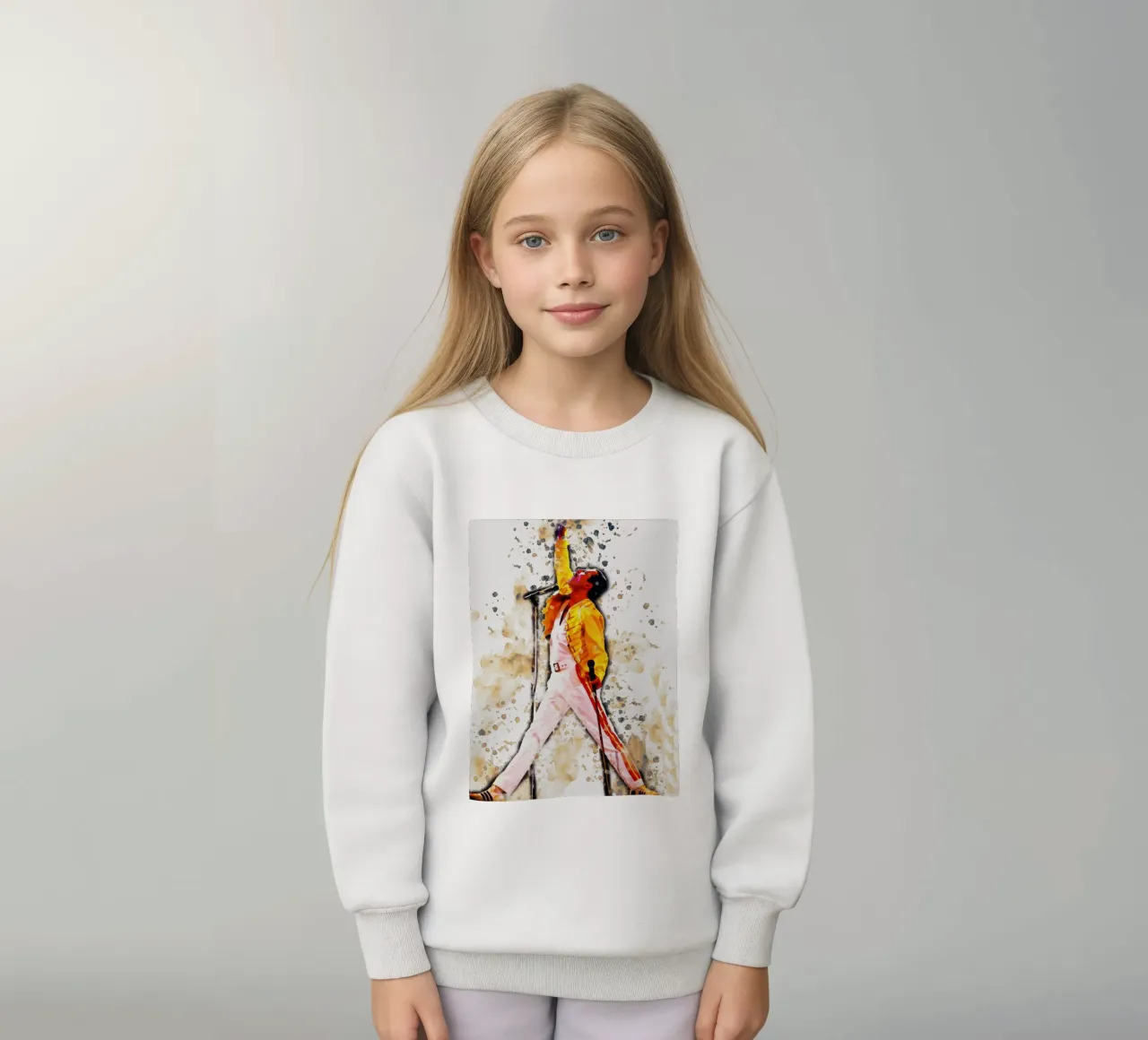 Mancha de la leyenda de Freddie Mercury sudadera para niño de Gunawan Rb