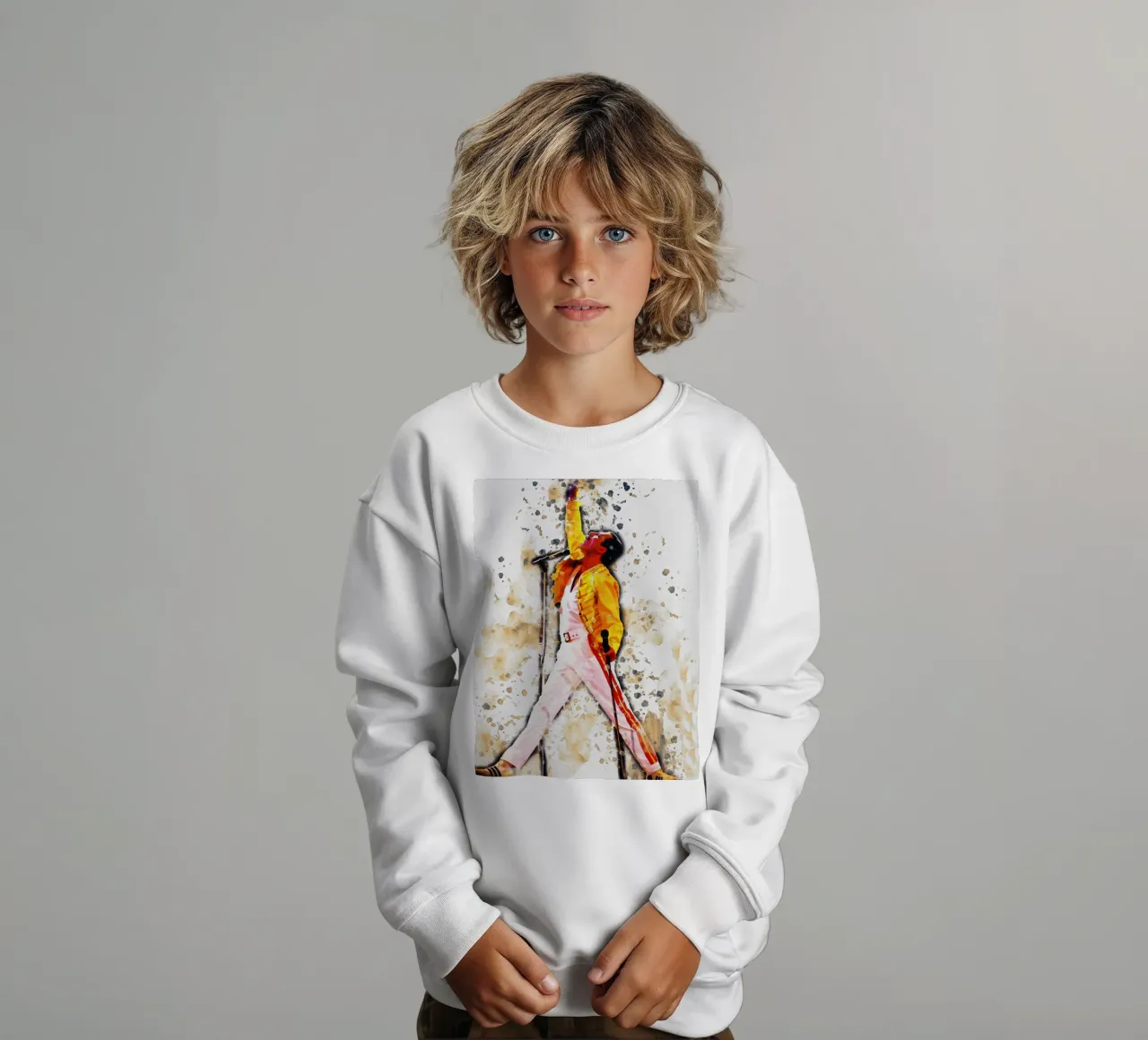 Mancha de la leyenda de Freddie Mercury sudadera para niño de Gunawan Rb