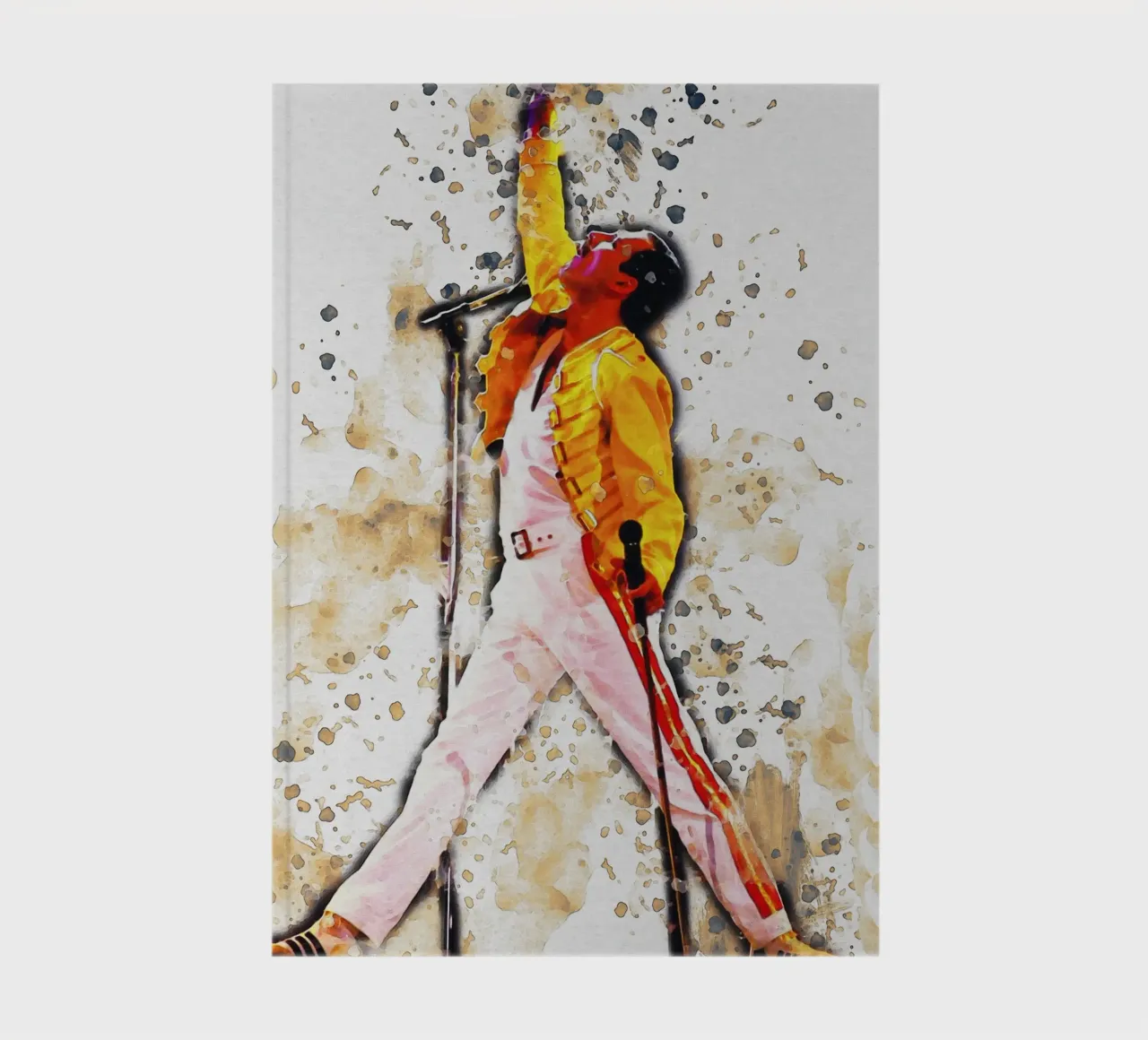 Smudge of Freddie Mercury Legend notebook by Gunawan Rb