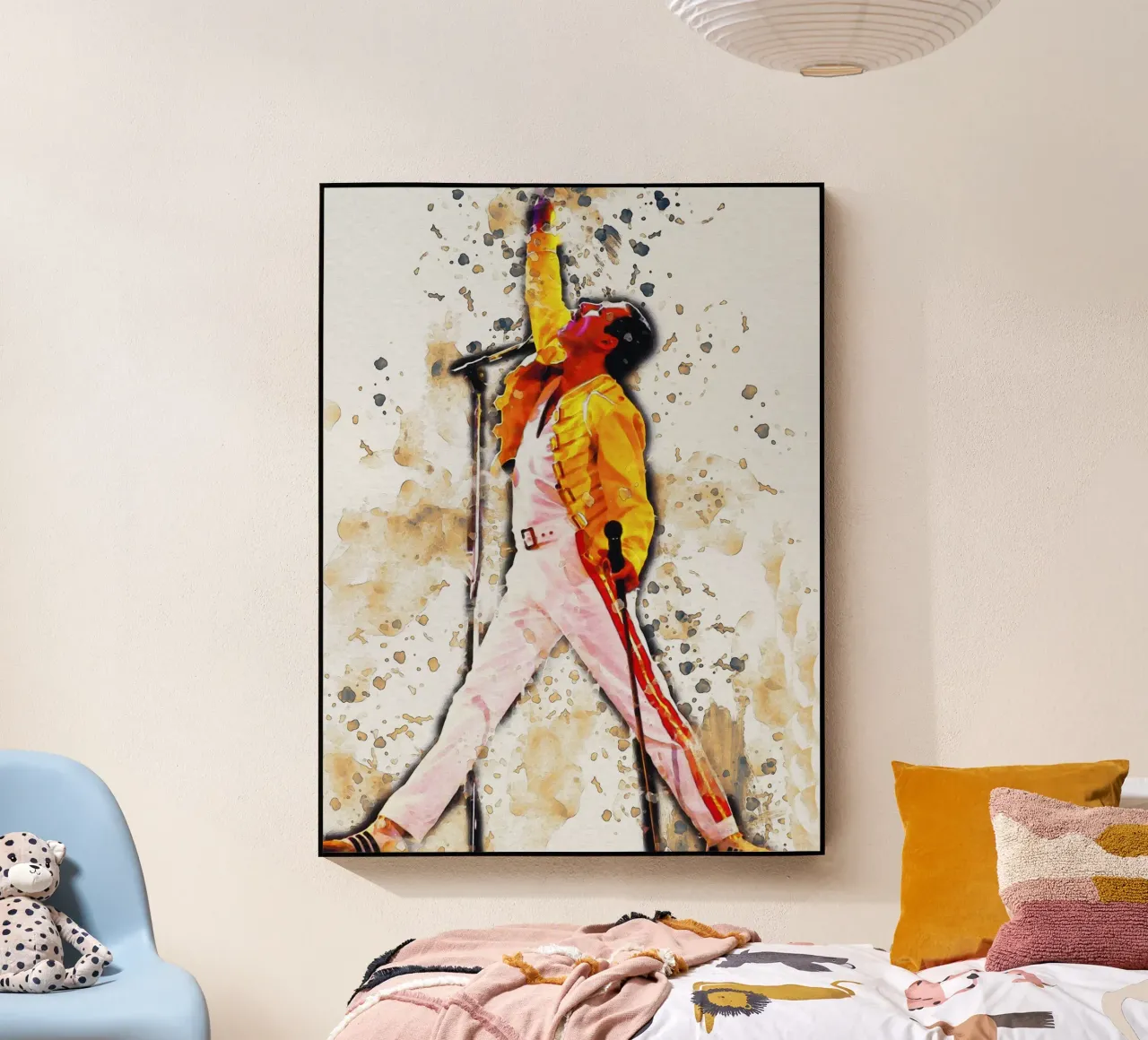 Mancha de la leyenda de Freddie Mercury metacrilato de Gunawan Rb