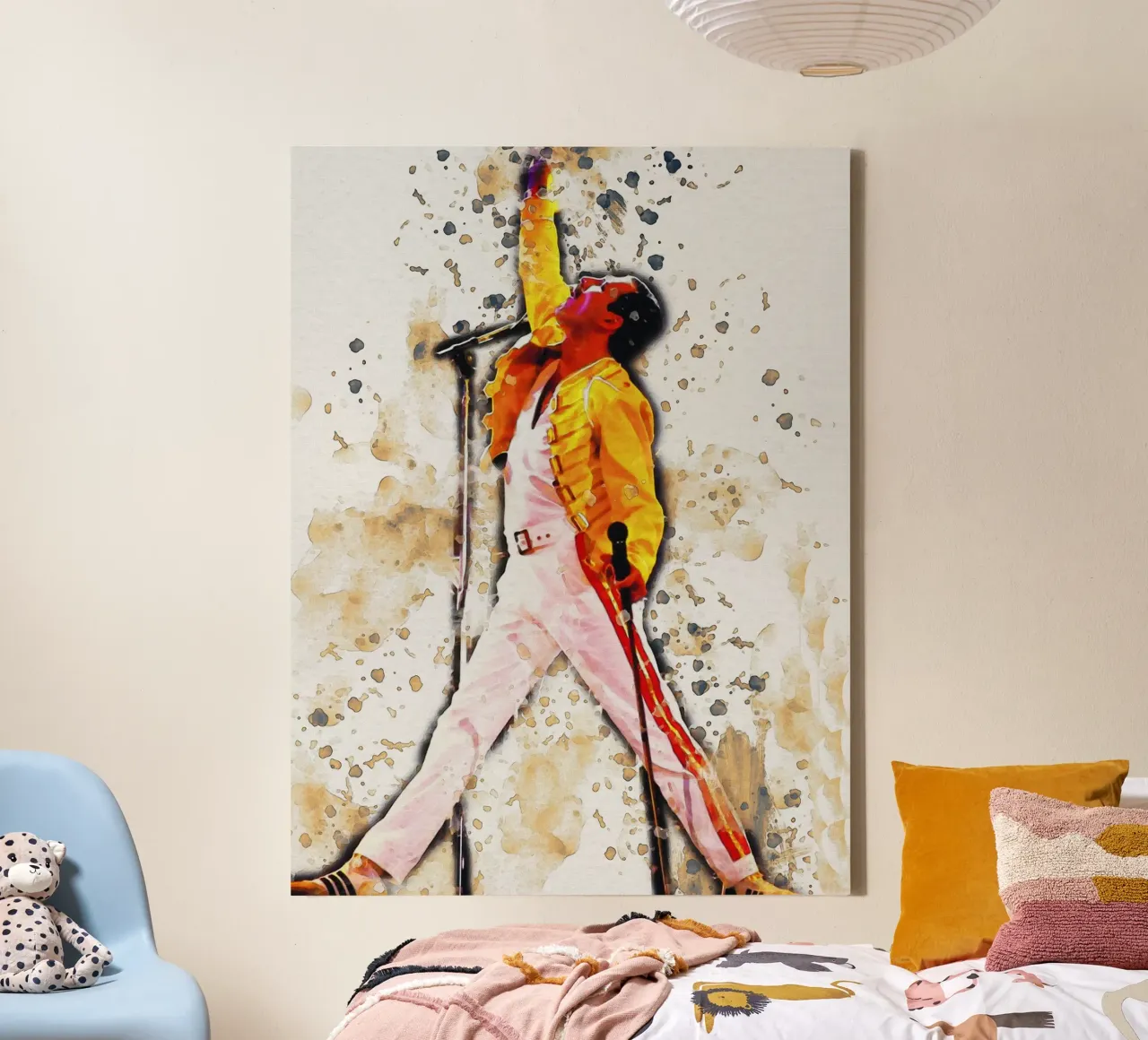 Smudge of Freddie Mercury Legend canvas by Gunawan Rb