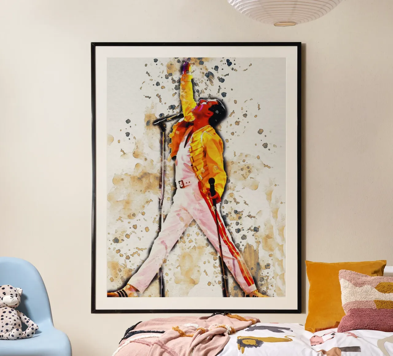Mancha de la leyenda de Freddie Mercury hahnemühle de Gunawan Rb