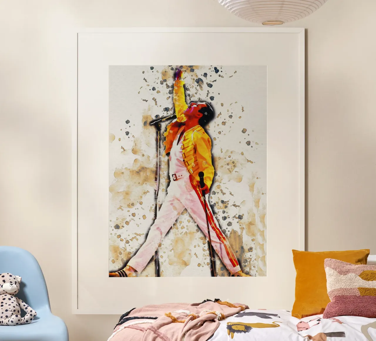Mancha de la leyenda de Freddie Mercury hahnemühle de Gunawan Rb