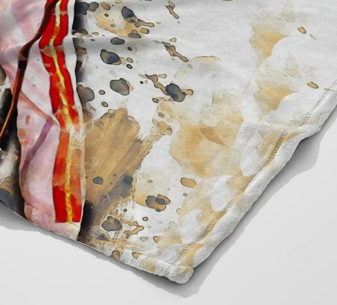 Smudge of Freddie Mercury Legend fleece blanket by Gunawan Rb