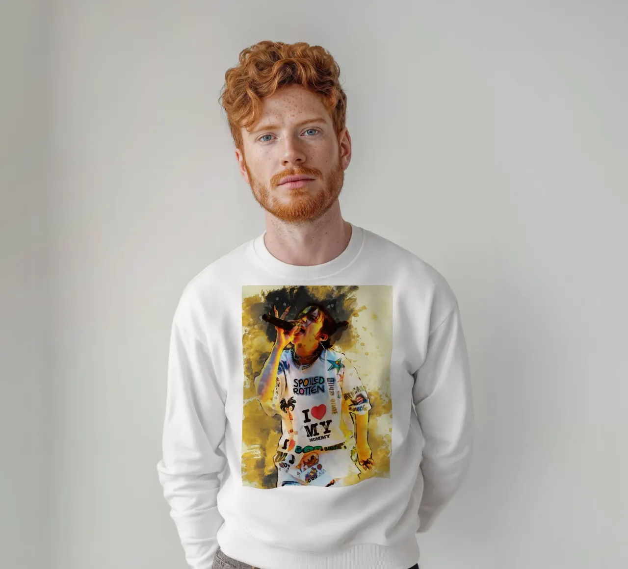 Smudge de Billie Eilish actúa sudadera de Gunawan Rb
