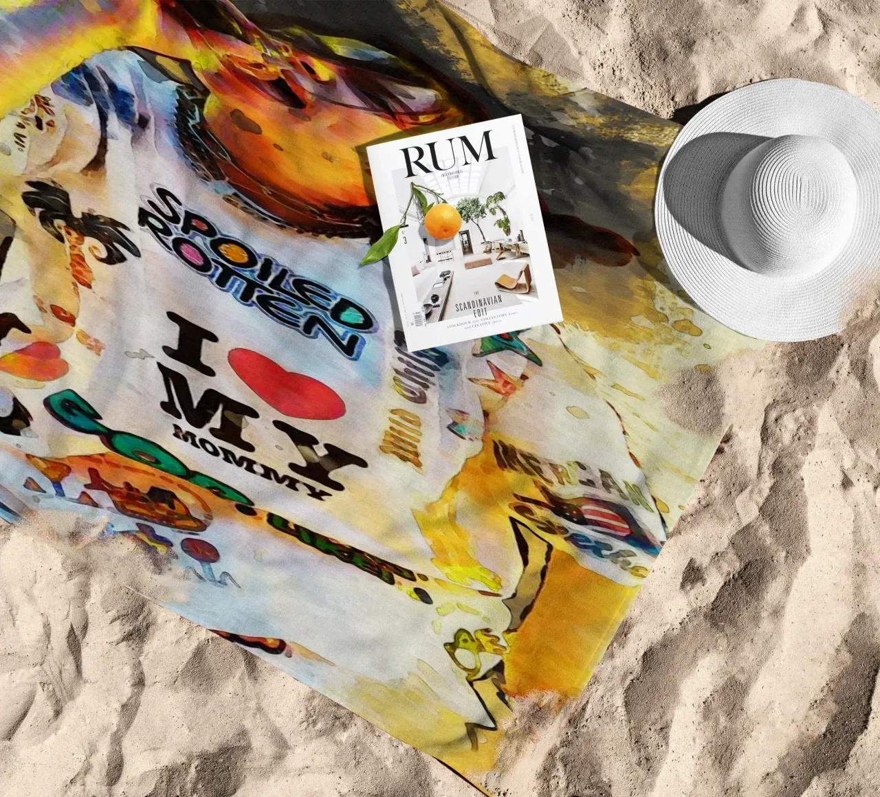 Smudge de Billie Eilish actúa toalla de playa de Gunawan Rb