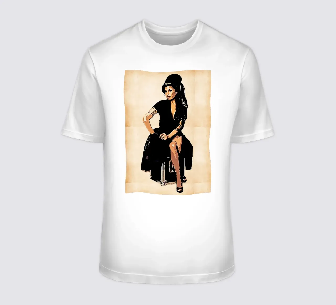 Retro of Amy Winehouse t-shirt by neonartroom