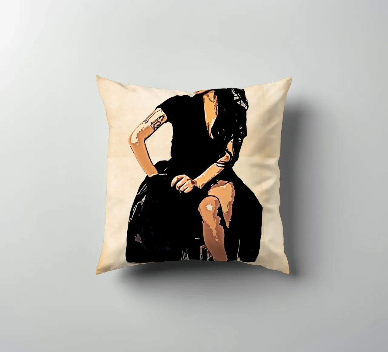 Retro di Amy Winehouse cuscino da neonartroom