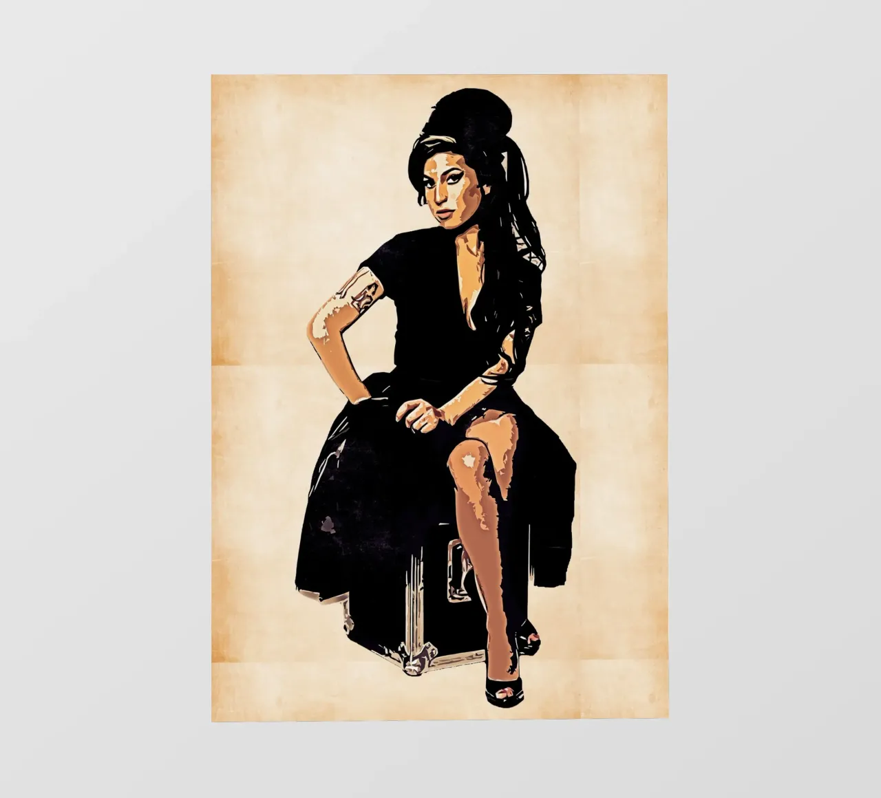 Retro di Amy Winehouse telo in pvc da neonartroom