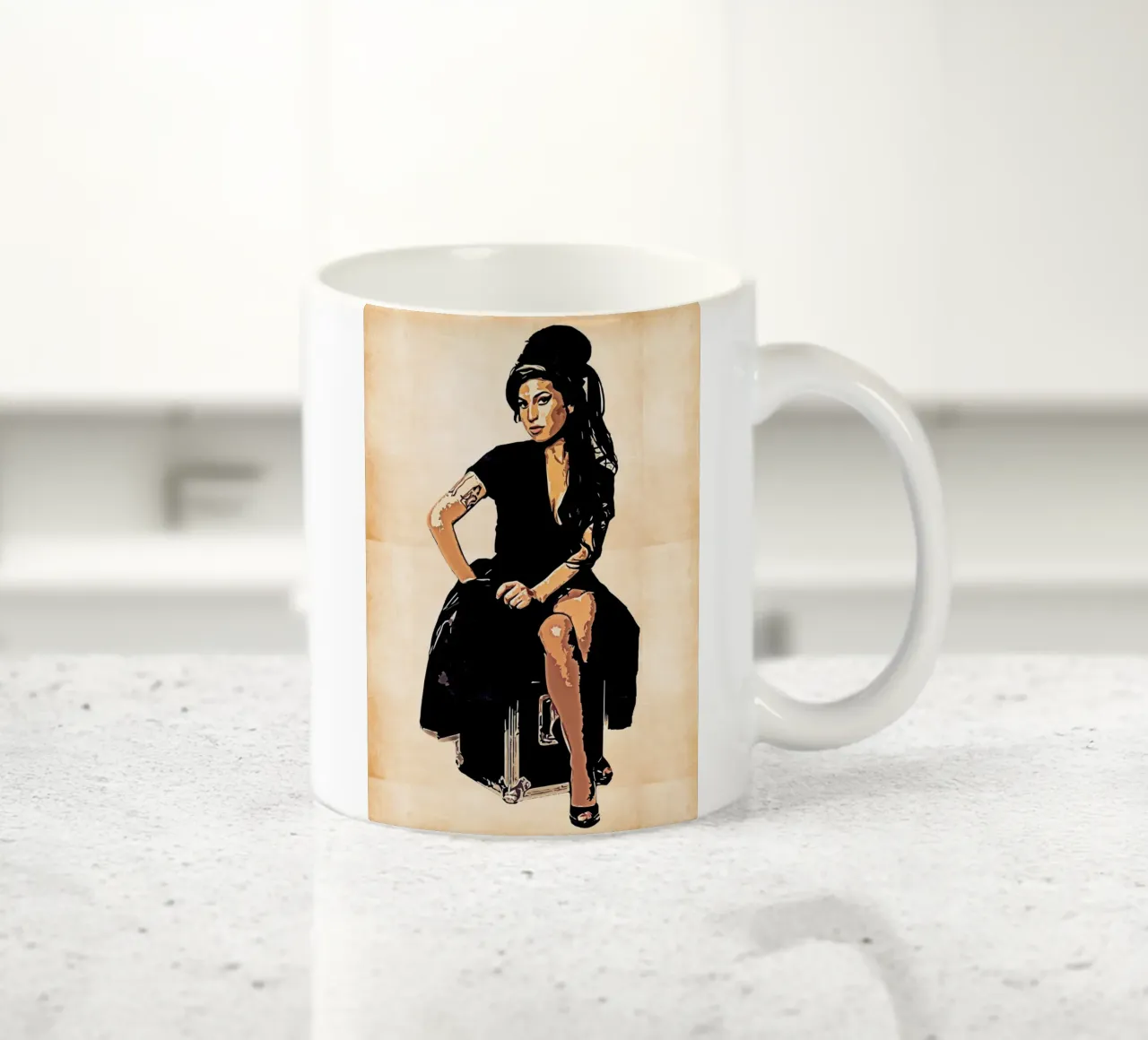 Retro di Amy Winehouse tazza in ceramica da neonartroom