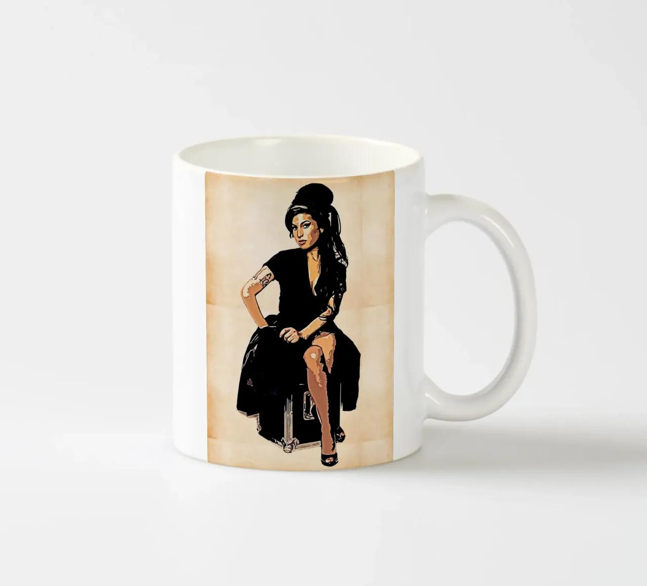Retro di Amy Winehouse tazza in ceramica da neonartroom