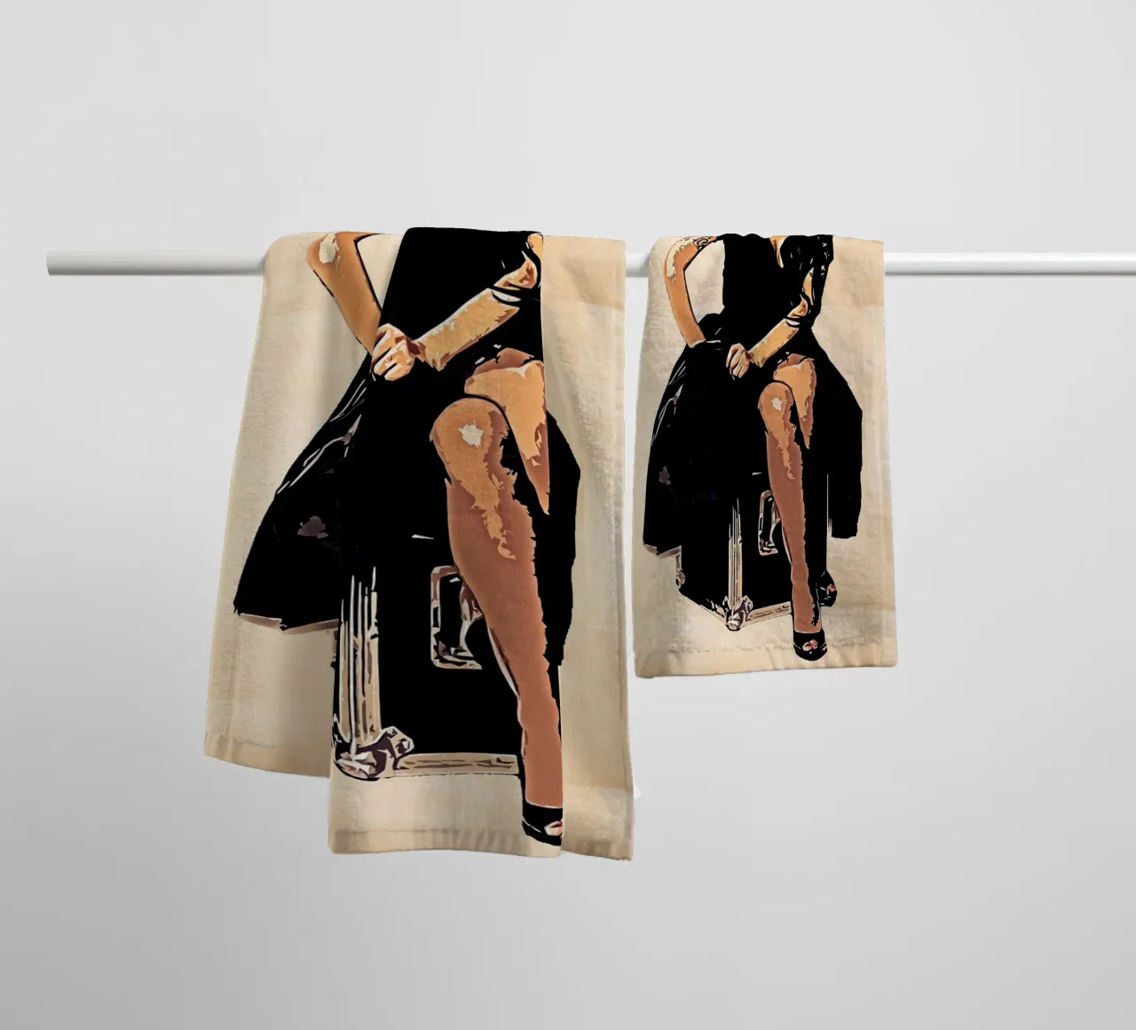 Retro di Amy Winehouse asciugamano da bagno da neonartroom