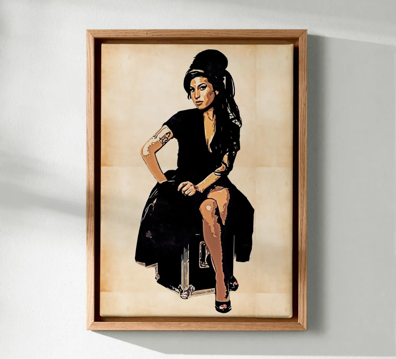Retro de Amy Winehouse lienzo de neonartroom