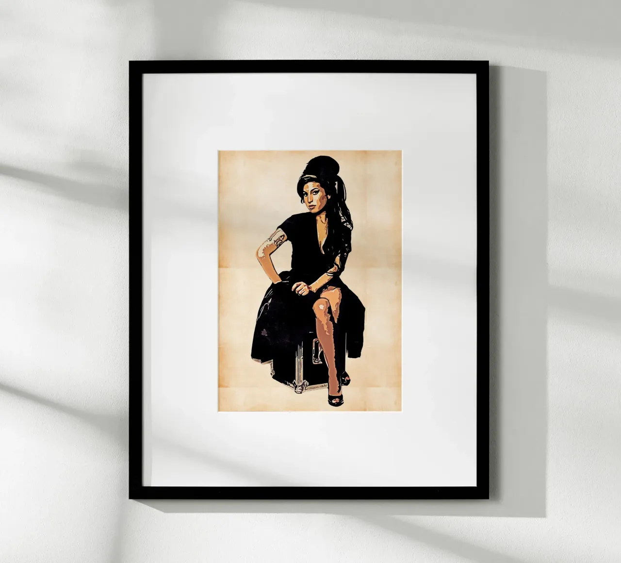 Retro di Amy Winehouse carta hahnemühle da neonartroom