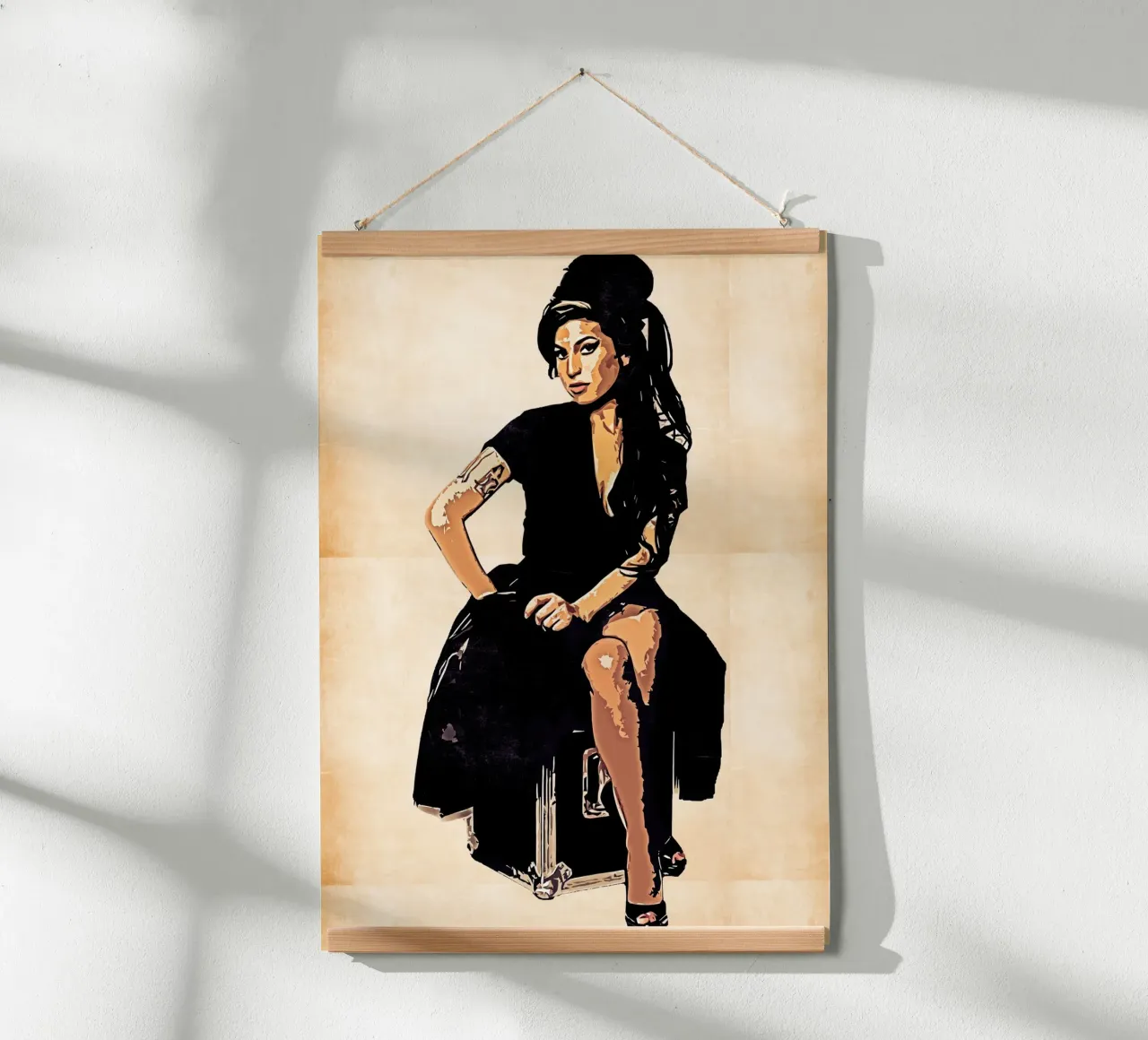 Retro di Amy Winehouse carta hahnemühle da neonartroom