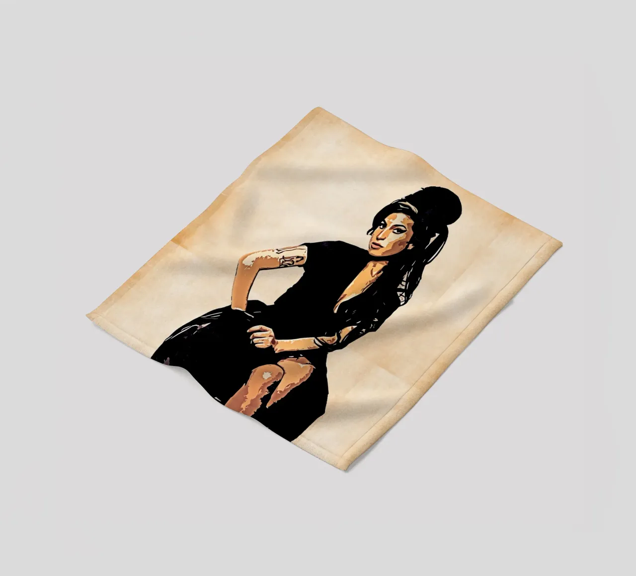 Retro di Amy Winehouse coperta in pile da neonartroom
