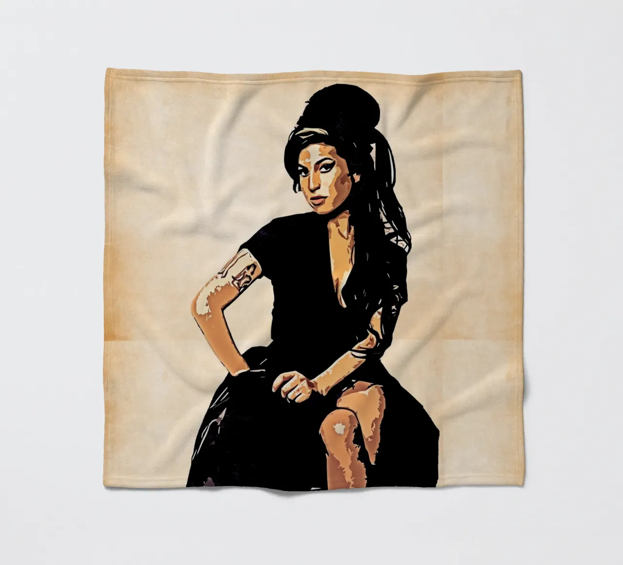 Retro di Amy Winehouse coperta in pile da neonartroom