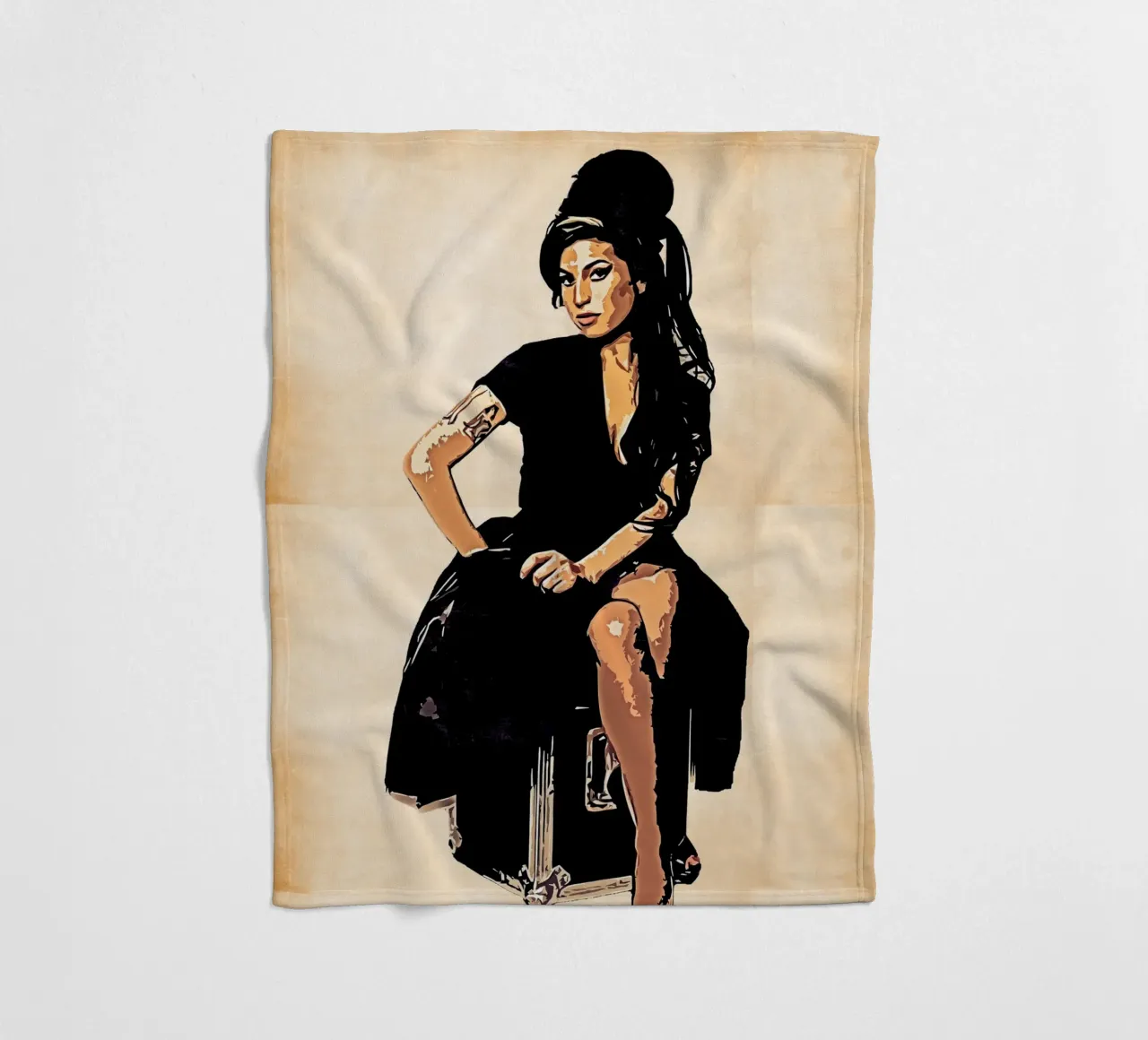 Retro di Amy Winehouse coperta in pile da neonartroom