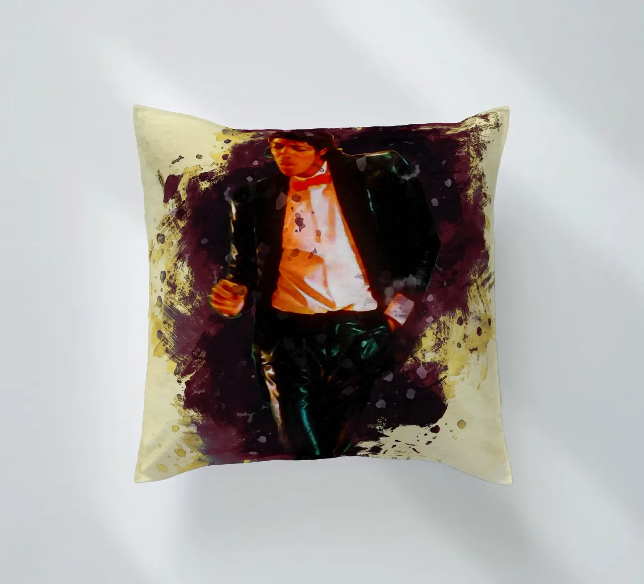 Smudge Michael Jackson decorative cushion by Gunawan Rb