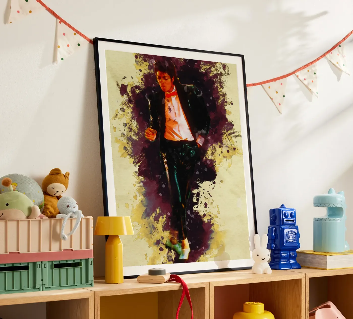 Vlekken Michael Jackson poster van Gunawan Rb