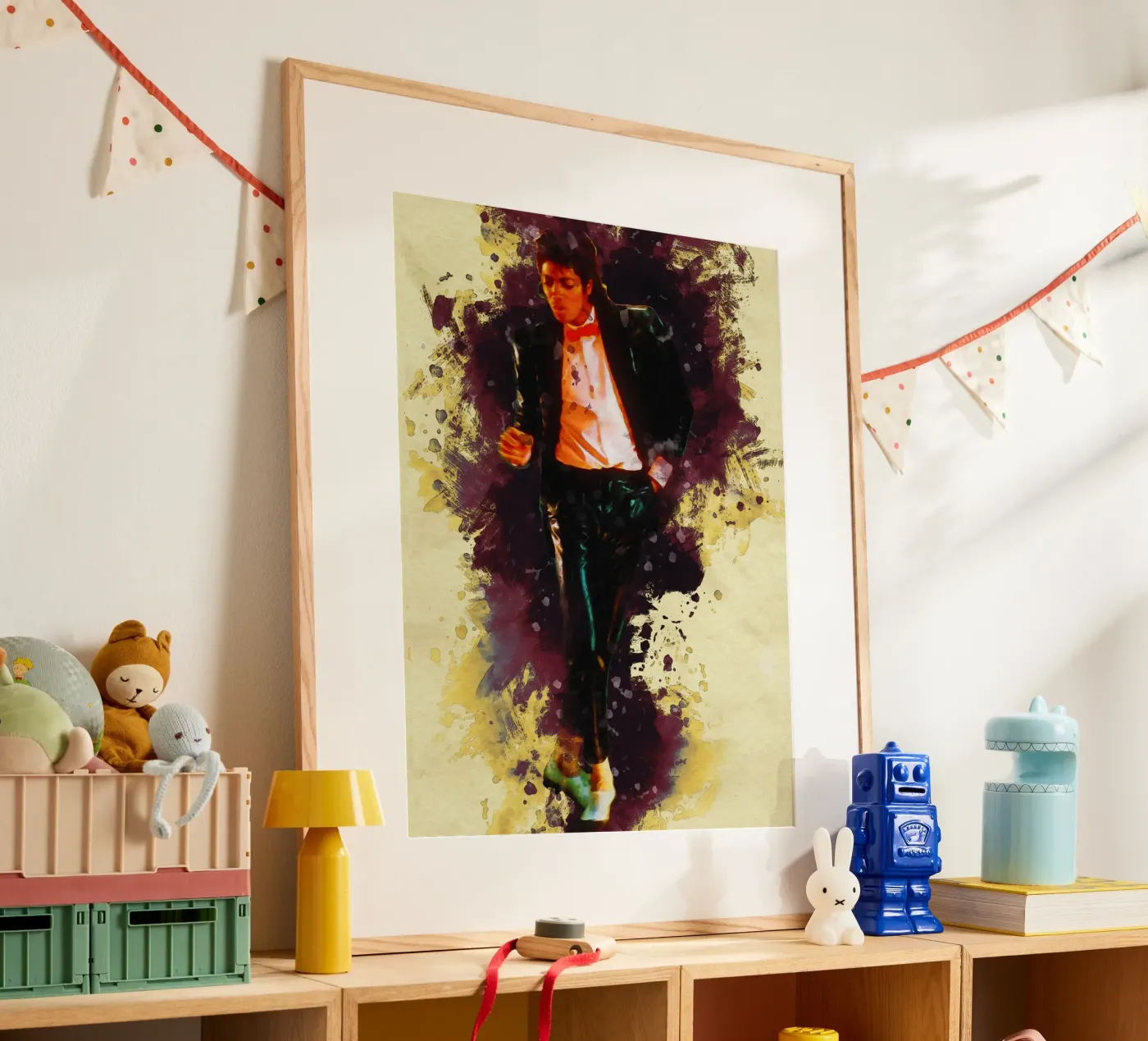 Vlekken Michael Jackson poster van Gunawan Rb