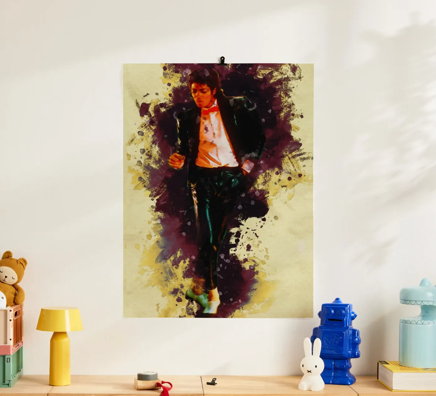 Vlekken Michael Jackson poster van Gunawan Rb