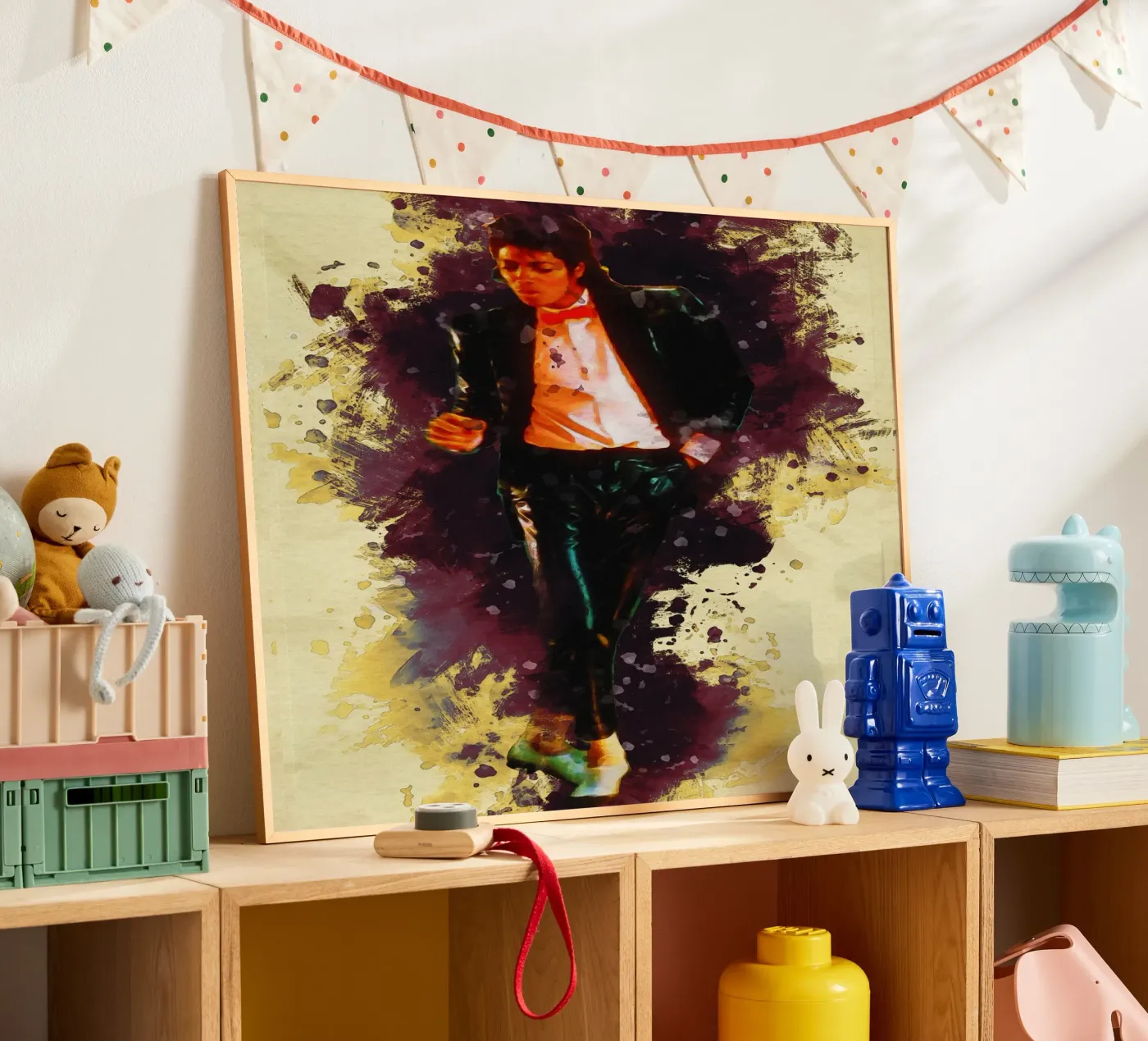 Vlekken Michael Jackson poster van Gunawan Rb