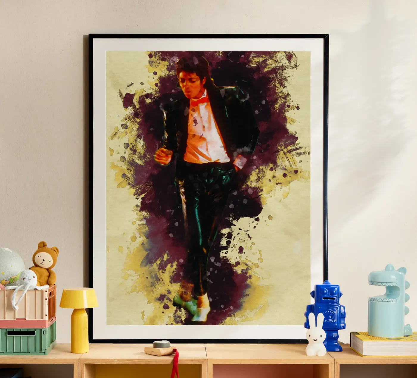 Vlekken Michael Jackson poster van Gunawan Rb