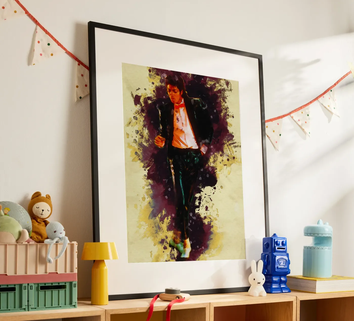 Vlekken Michael Jackson poster van Gunawan Rb