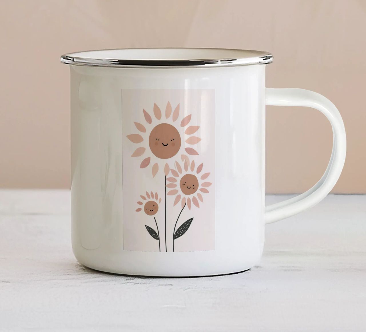 Bambini in fiore tazza in smalto da KidzStudio