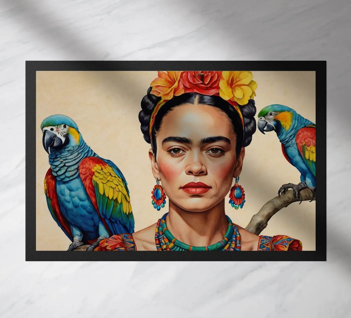 Frida Kahlo deurmat van 🎁 NOBELART
