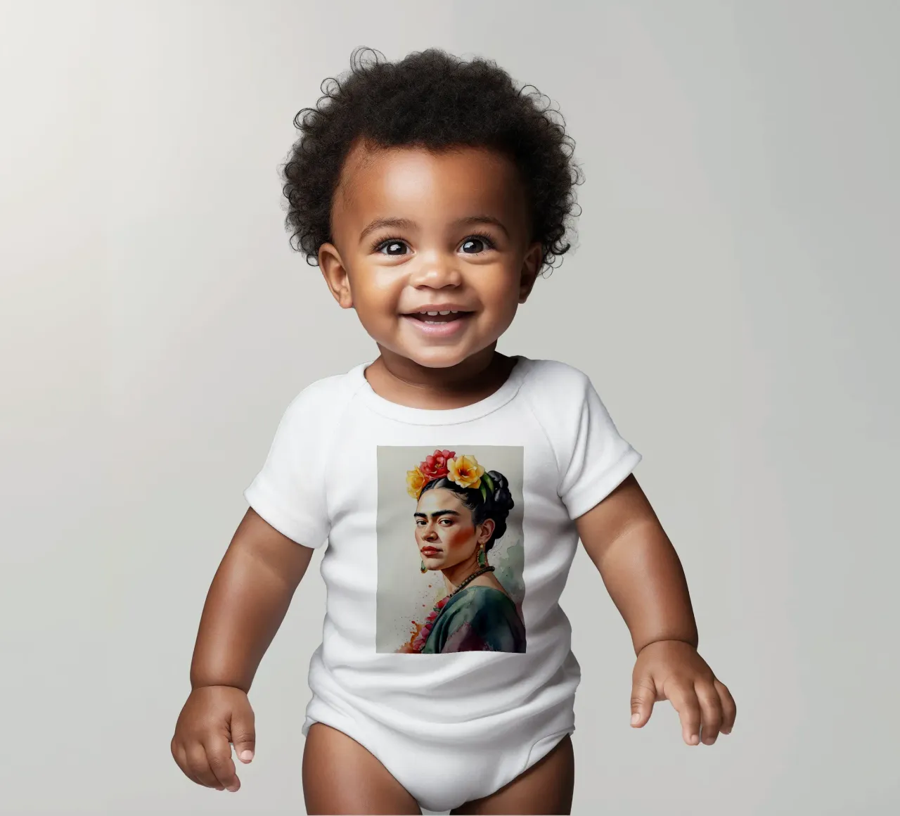 Frida Kahlo body neonato maniche corte da 🎁 ARTVI-SHOP