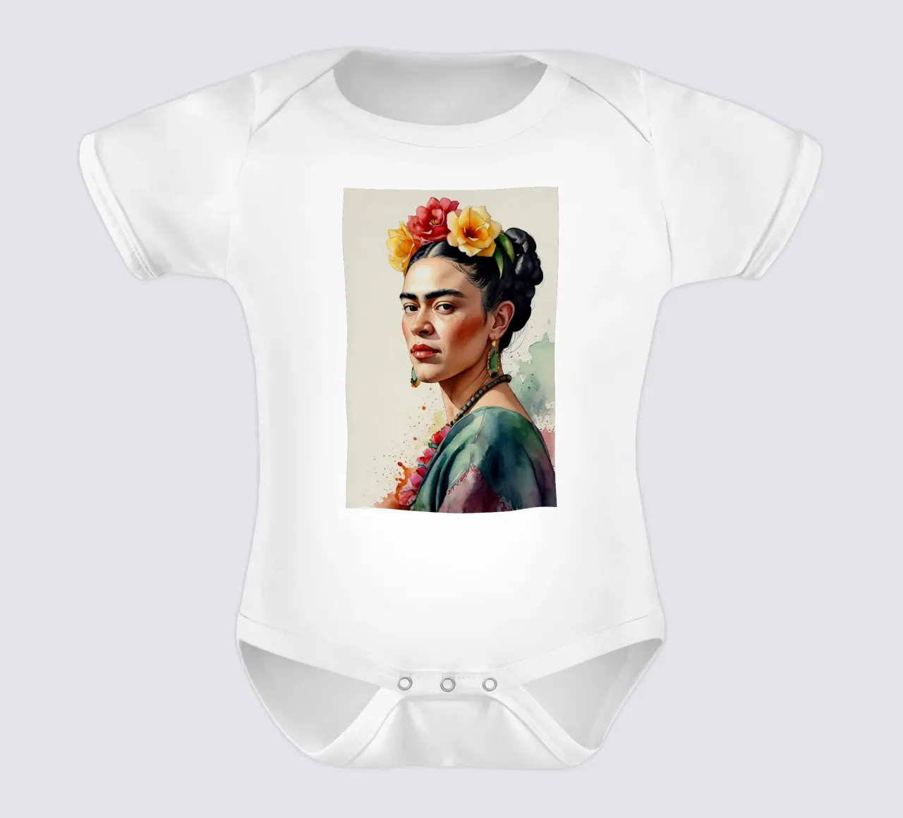 Frida Kahlo body neonato maniche corte da 🎁 ARTVI-SHOP