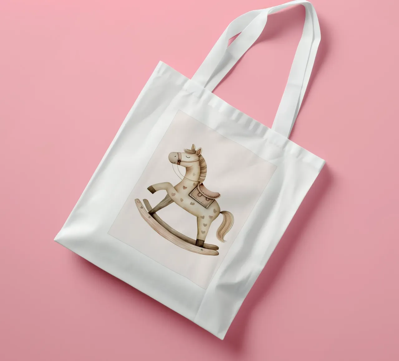 Felicità a dondolo borsa in juta da KidzStudio