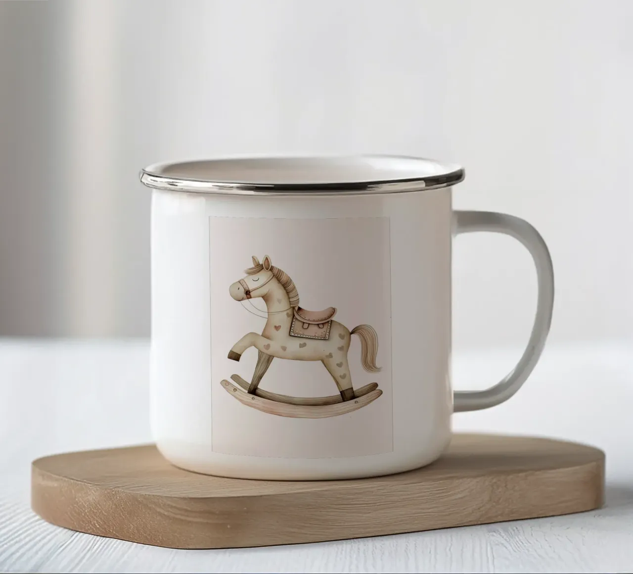 Felicità a dondolo tazza in smalto da KidzStudio