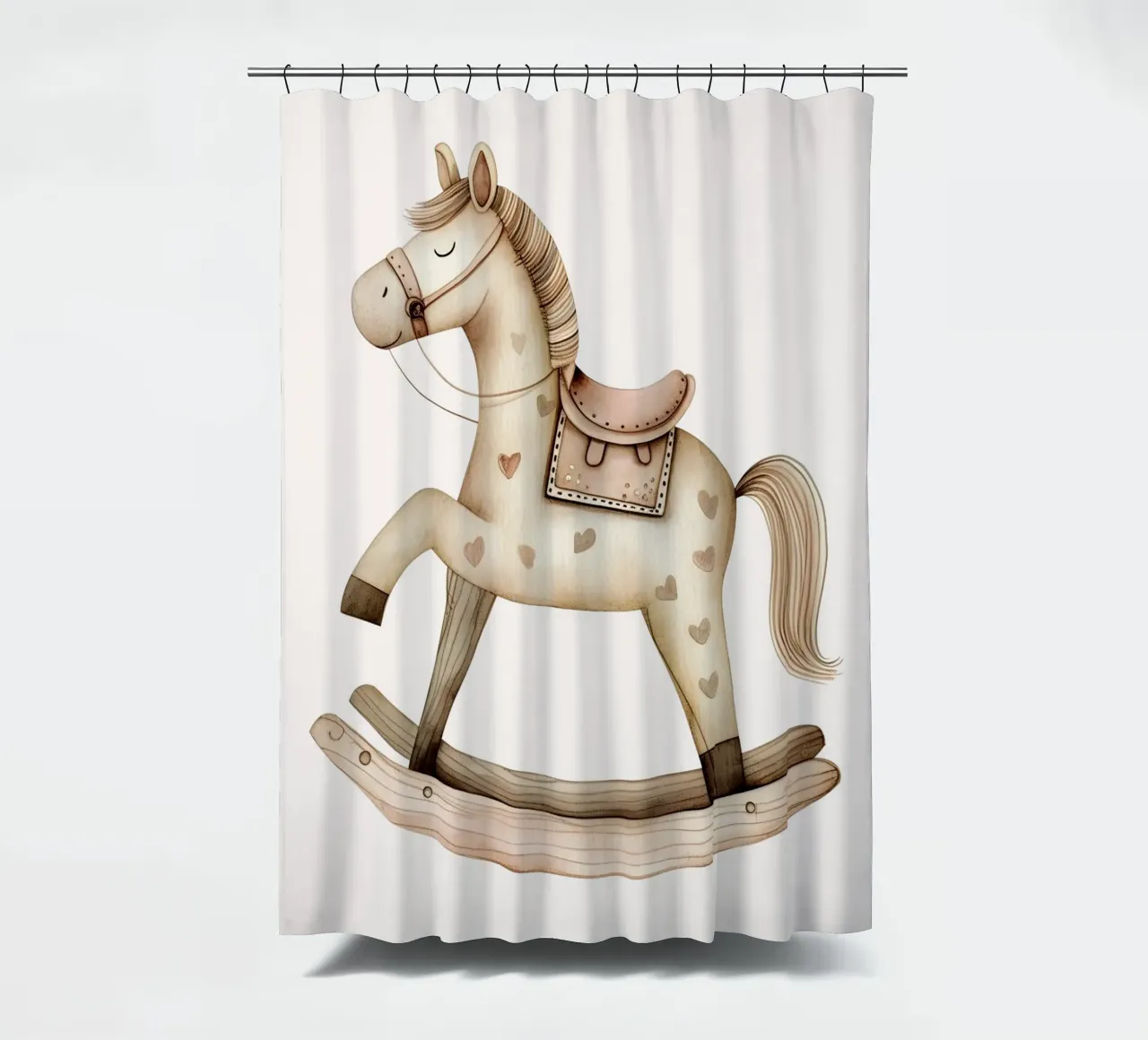 Rocking happiness shower curtain by KidzStudio