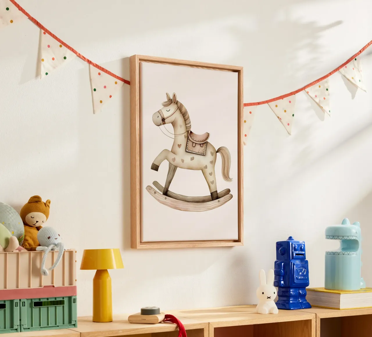 Rocking geluk canvas van KidzStudio