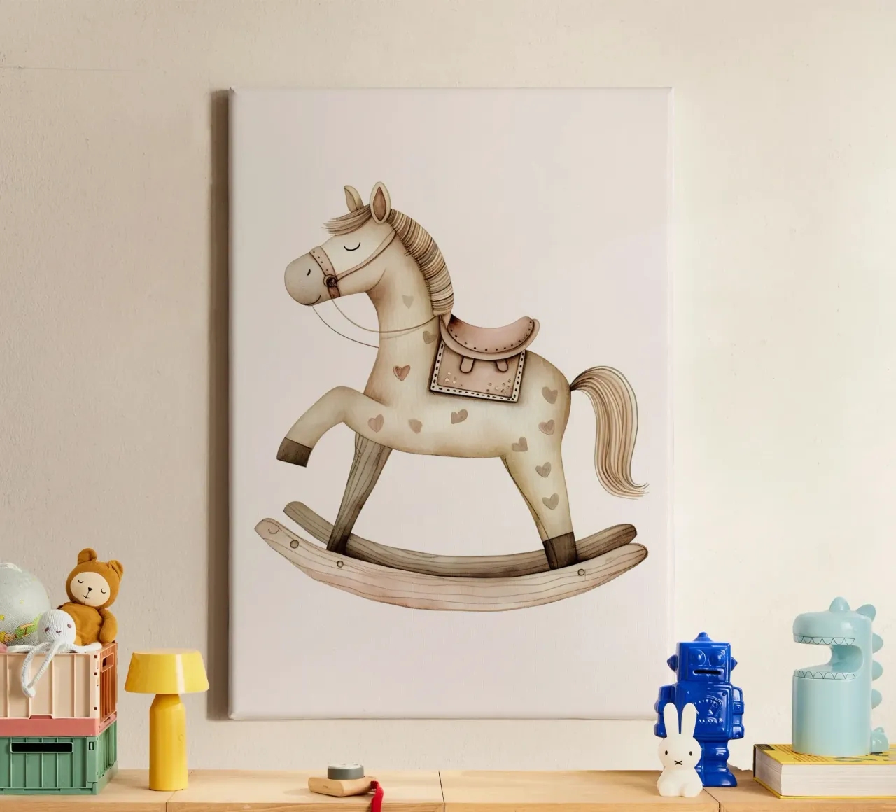 Rocking geluk canvas van KidzStudio