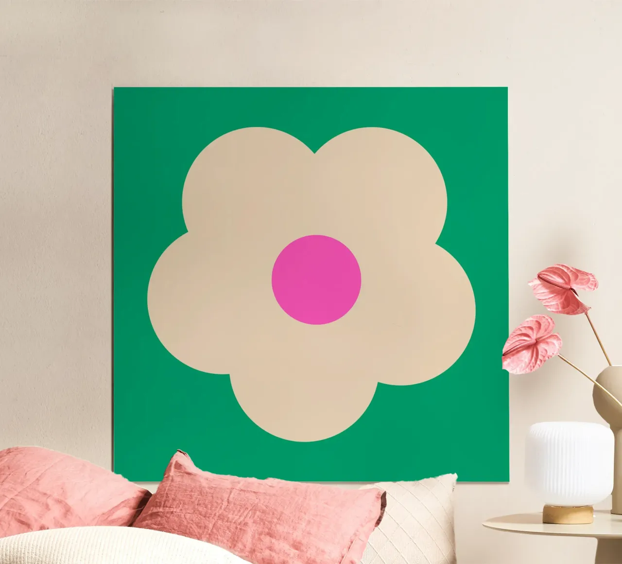 FUN Flower poster con telaio in alluminio da All Colours