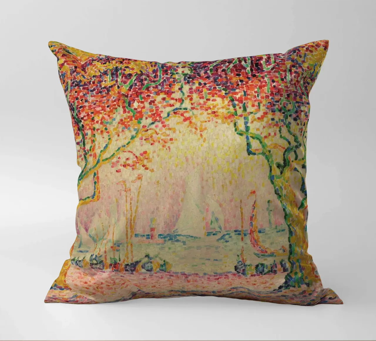 Paul Signac - Les Allées, Cannes cuscino da Timeless Artworks